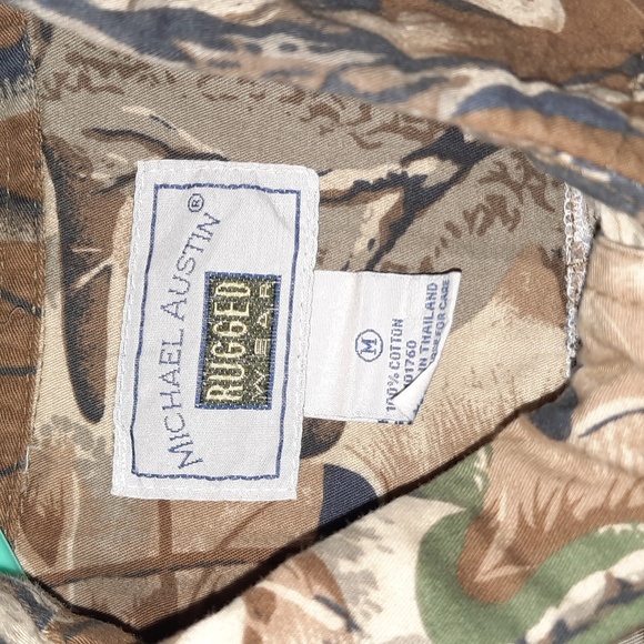 Men's vintage camo button up shirt - Picture 2 of 2